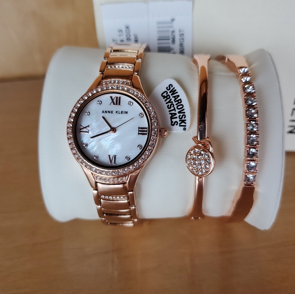 Anne Klein Women's Swarovski Crystal Accented New